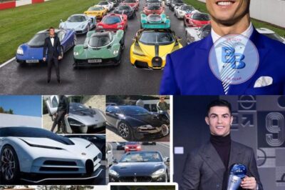 REVEALED! What’s inside Cristiano Ronaldo’s $350 million car collection! You’ll be surprised – there’s even a car for his young son to drive around in..!!!