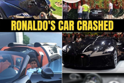 The 7-year-old son of Cristiano Ronaldo once tested this luxurious Bugatti before it was crashed