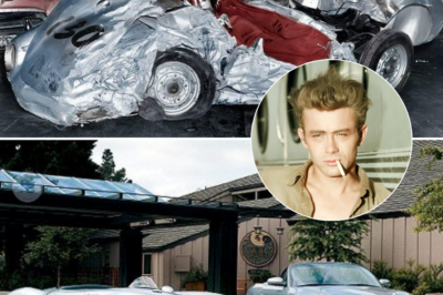 Never-before-seen photographs revealing the mangled wreckage of Hollywood star James Dean’s fatal 1955 car crash go on sale at a Boston auction house for $20,000