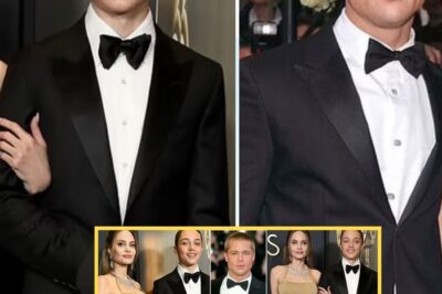 “Angelina Jolie’s Rarely Seen Son, Knox, Stuns on the Red Carpet Looking Exactly Like Brad Pitt After 3 Years!”