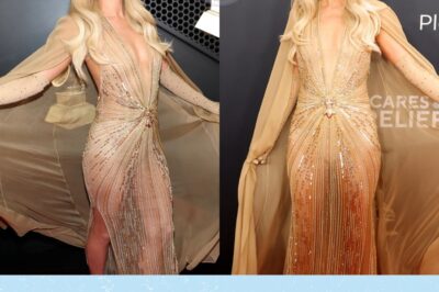 Paris Hilton Dazzles in Mesh Sequin Pumps at Grammy Awards 2025