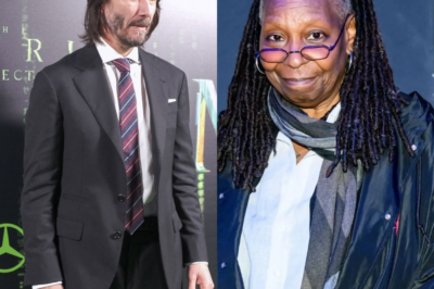 SHOCKING: Keanu Reeves refuses to present the Lifetime Achievement Award to Whoopi Goldberg, choking up as he explains the reason, causing the audience to applaud in unison: “She is the embodiment of the dark side of showbiz!”