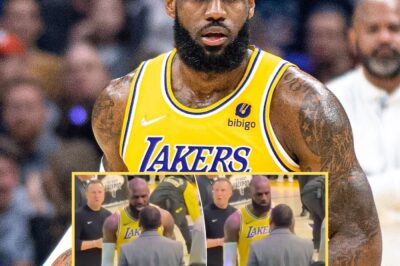 Tensions Rise: LeBron James Caught in Intense Confrontation with Stephen A. Smith at Lakers Arena Over Son Bronny