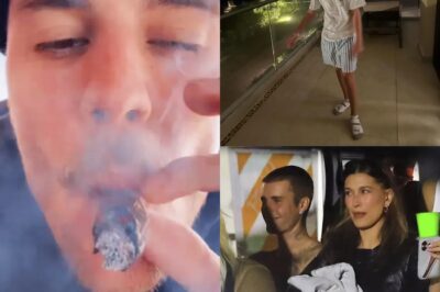 Justin Bieber smokes joint next to 15-year-old brother as Hailey intervenes: ‘This is so scary’