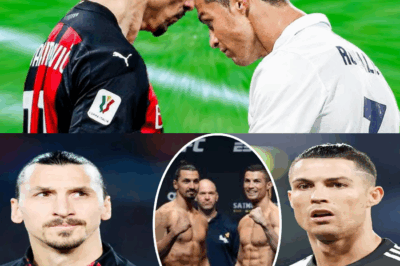 Cristiano Ronaldo faces off against Zlatan Ibrahimovic in a secret UFC match – An epic showdown erupts!