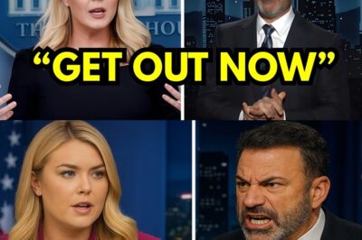 THIS JUST HAPPENED: Karoline Leavitt KICKED OFF Jimmy Kimmel Live! After EXPLPOSING Shocking Secrets That Could DESTROY Jimmy Kimmel’s Career! In an unbelievable live TV moment, Karoline Leavitt was abruptly kicked off Jimmy Kimmel Live! after dropping explosive secrets that could ruin Kimmel’s career. What began as a typical interview quickly turned into pure chaos when Leavitt, unflinching and fearless, exposed hidden truths that caught everyone off guard. The tension in th…