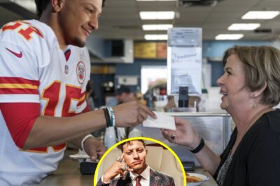 Patrick Mahomes Paid for a Stranger’s Meal Unaware She Was a Millionaire, It Changed Their Lives Forever.