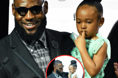 LeBron James delighted fans with a heartwarming moment as he appeared with his daughter Zhuri at a school dance – Determined to be a model dad.
