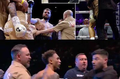 Ben Whittaker DENIES spitting at Liam Cameron’s corner after being branded ‘classless’ by TV commentator for his reaction after second round victory