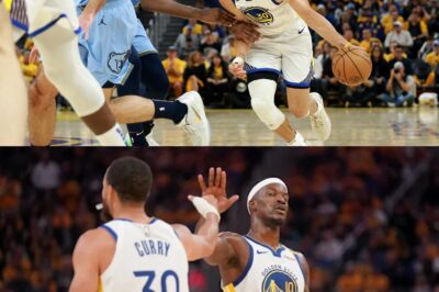 Right after Steph Curry pulled off a jaw-dropping 4-point play, Jimmy Butler didn’t hold back—he turned to the Grizzlies, eyes blazing, and screamed a five-word message that hit harder than any buzzer-beater. It wasn’t just trash talk—it was a statement.