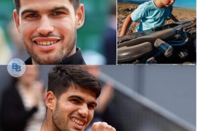 GOOD NEWS: The poor ball boy at the Barcelona Open helped Alcaraz fix a flat tire on his way to his first match, and the next day, something miraculous happened when a white “Mercedes” appeared in front of his house, leaving everyone stunned.