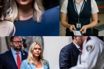 Airport personnel removed Karoline Leavitt from the gate — but when a formidable ally showed up, she instantly regretted her actions.