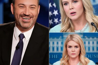 HOT NEWS: National Shock After Karoline Leavitt’s Fiery Reveal Destroys Jimmy Kimmel on Air—Live TV Turns Explosive as Secret Allegations Fly, Audience Boos, and Kimmel Struggles to Respond Amid Live Humiliation and Online Backlash