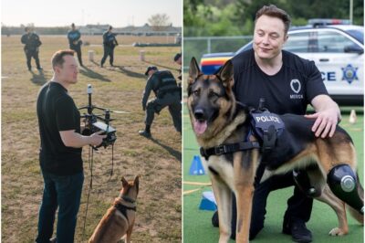 Elon Musk is a pup’s best friend! His huge donation funded robotic legs for injured police dogs, letting one K9 chase criminals again—Musk’s kindness has tails wagging!