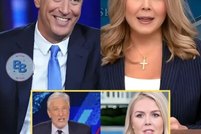 THIS JUST HAPPENED: Jon Stewart TAKES ON Karoline Leavitt—But Her Savage Comeback Left Him HUMILIATED and the Internet in HYSTERICS!