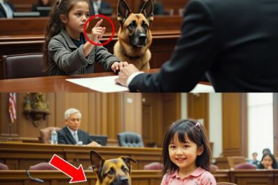 “Little Girl’s Secret Signal to Her Dog—What Happens Next Stuns the Courtroom!”
