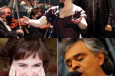 A Dream Come True: When Susan Boyle joined Andrea Bocelli on stage, time stood still. Her tender voice danced with his rich, timeless tone—and what followed was nothing short of breathtaking. With every note, hearts broke and healed all at once. It wasn’t just music—it was a soul-stirring miracle