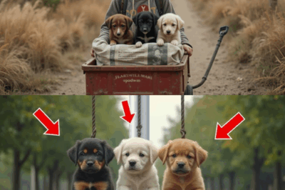 Old Man Tied 3 Helpless K9 German Shepherd Puppies To A Tree – Then Little Girl Did Something…