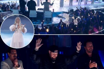She’s a country queen—but tonight, she was an angel. When Carrie Underwood walked out under the glowing lights of American Idol, no one knew just how powerful the next five minutes would be. Dressed in a flowing ivory gown and standing alone beneath a soft spotlight, she raised the mic—and raised the roof. Her performance of “How Great Thou Art” wasn’t just a return to her roots—it was a reminder of why she’s still one of the most beloved voices in American music.
