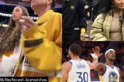 After the Warriors’ big win, all eyes were on Stephen Curry’s 12-year-old daughter Riley—now standing shoulder to shoulder with mom Ayesha. In that joyful moment, it wasn’t just a celebration of basketball, but of how fast time flies. One day she’s dancing at Dad’s press conference, the next she’s nearly grown—cheering courtside like she’s been there all along.