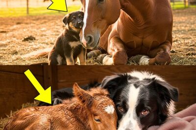 German Shepherd puppy grew up with a horse. Years later, he brought him unexpected surprises