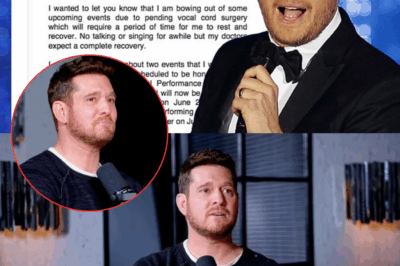 Michael Bublé Breaks His Silence on the Scariest Moment of His Career: The Surgery That Nearly Ended It All — The Beloved Crooner Admits He Feared Losing His Voice Forever After a Recent Vocal Cord Operation and Faced the Heartbreaking Possibility of Saying Goodbye to Singing for Good. What Was Really at Stake? How Close Did He Come to Walking Away from the Stage? In an Emotional Revelation, Bublé Opens Up About the Fear, the Fight, and the Fragile Gift of His Voice — A Must-Read for Every Fan Who’s Ever Been Moved by His Music.
