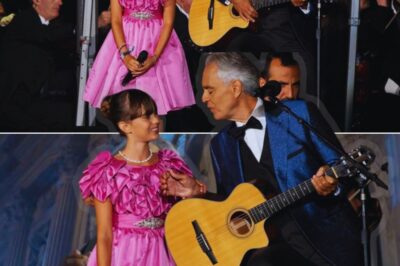 In a heartwarming and historic moment at his London concert, Andrea Bocelli took the stage alongside his 12-year-old daughter, stunning the audience with their powerful duet. As their voices blended in perfect harmony, the crowd was captivated, many moved to tears by the emotional bond between father and daughter. The atmosphere was filled with awe and admiration, as the performance not only showcased the Bocelli family’s extraordinary talent but also created a deeply emotional experience that would be remembered as a milestone in live music history.