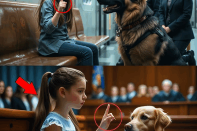 Little Girl Gives A Hidden Signal To Her Dog — What The Courtroom Witnessed Next Shocked Everyone!