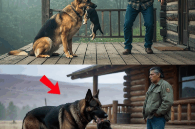 German Shepherd Weeps While Bringing Her Dying Puppy To A Man – What He Does Is Unbelievable!