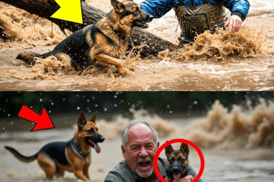 Brave Old Man Risks His Own Life to Save German Shepherd and Something Sad Happened