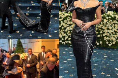 😳 DISASTER ON THE RED CARPET! Kim Kardashian HUMILIATED as Security Guard TRAMPLES Her 2025 Met Gala Dress – “He Stepped Right On It!”