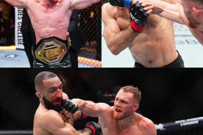 Aussie Jack Della Maddalena shocks world with UFC title triumph in welterweight showdown against Belal Muhammad