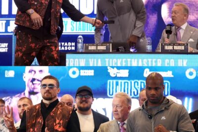 Champion Oleksandr Usyk accused of ‘conning the boxing world’ in heated press conference