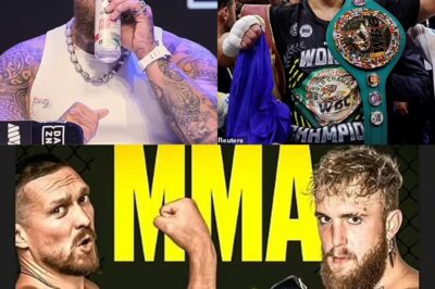 Jake Paul calls out Oleksandr Usyk as YouTuber’s team claims he is in talks with Ukrainian southpaw over potential MMA bout