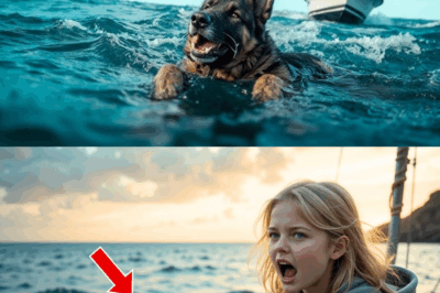 Little Girl Finds German Shepherd Swimming 135 Miles Offshore — Then Something Incredible Happens