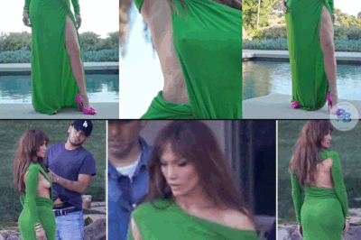 Jennifer Lopez Flaunts Her Abs In Green Dress On New Photoshoot