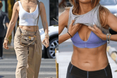 Jennifer Lopez ‘Stunning’ in Ab-Revealing Crop-Top Sweatshirt
