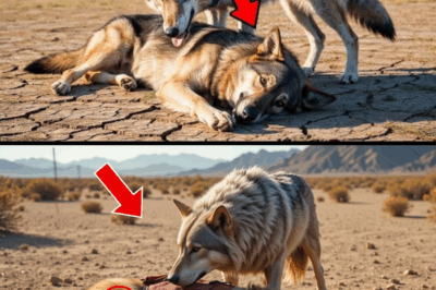 An Old Wolf Approached A Dying German Shepherd… And Did Something Incredible!
