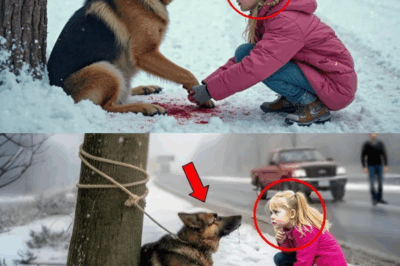 Little Girl Finds Tied, Frozen Dog In Snow What She Does Next Shocks Everyone!