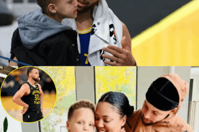 After the Warriors’ heartbreaking Game 6 loss, Stephen Curry did what any dad would do—he wrapped his arms around his tearful son Canon, whispering comfort not as a basketball legend, but as a father trying to hold his family together in a moment that hurt more than the scoreboard ever could.