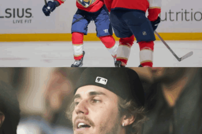 In the wake of the Toronto Maple Leafs’ devastating loss to the Panthers, the world watched as Justin Bieber posted a chilling three-word statement online. The pop icon’s pointed reaction shook both sports and celebrity circles, igniting speculation about hidden meanings and fueling rumors about the star’s next shocking move.