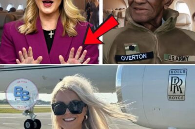 Karoline Leavitt’s First-Class Sacrifice Sparks Mid-Flight Chaos—After Giving Her Seat to a Veteran, One Passenger’s Reaction Stuns the Entire Plane and Forces Crew to Step In…