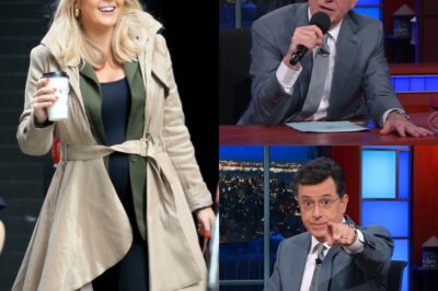 Chaos on Colbert! Karoline Leavitt Hijacks the Spotlight in a Wild Late-Night Ambush—Audience Gasps, Cameras Cut, and Colbert Silenced in Real-Time Meltdown! “This Is Why Americans Don’t Trust You!”