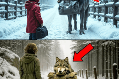 A Little Girl Catches a Large Wolf Dragging a Heavy Bag — She’s Shocked by What’s Inside The Bag