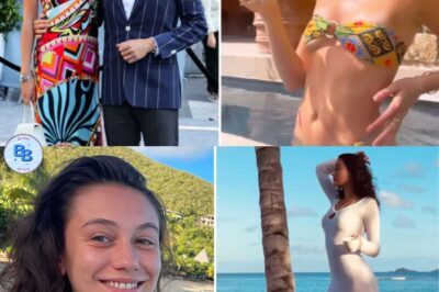 BIKINI BREAK Aubrey Paige sends stern message ‘to the haters’ after shock split from Ryan Seacrest as she drinks wine in tiny bikini