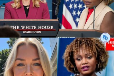 UNBELIEVABLE TENSION ERUPTS: Caroline Leavitt and Karine Jean-Pierre Face Off in Explosive White House Clash!
