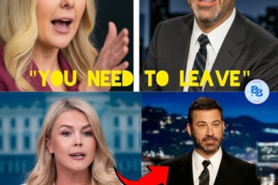Outrage Erupts as Jimmy Kimmel CROSSES the Line with Shocking Insult Aimed at Karoline Leavitt on Live TV!