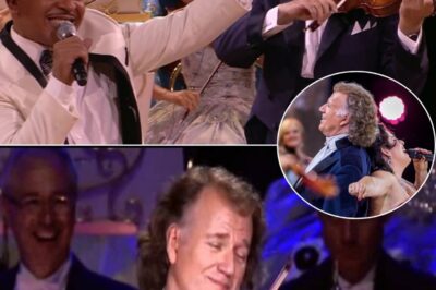 André Rieu and Lou Bega’s electrifying performance of Mambo No. 5 was a celebration of pure joy, blending big band energy with classical finesse. The Johann Strauss Orchestra’s lively accompaniment elevated the song, giving it a richness and grandeur that no one expected. Lou Bega commanded the stage with his signature charisma, while the audience transformed into a sea of dancing, clapping, and singing fans. The contrast was striking—those in the front swayed politely, while the side sections erupted into a party, proving that music has no boundaries