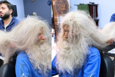 This Old Man Got a Haircut After a While But No One Recognizes Him Anymore… Photos Here!