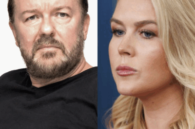 THIS JUST HAPPENED: KAROLINE LEAVITT OBLITERATES RICKY GERVAIS ON LIVE TV—HER SAVAGE CLAPBACK LEAVES THE AUDIENCE STUNNED AND THE HOST SCRAMBLING! In a jaw-dropping live showdown no one saw coming, Karoline Leavitt went head-to-head with Ricky Gervais—and delivered a ruthless clapback that froze the studio. What started as a cheeky exchange spiraled into a full-blown clash, as Gervais’ trademark sarcasm met Leavitt’s unflinching fire. The host struggled to regain control while fans exploded across social media, calling it one of the most shocking moments of live TV this year. What exactly did she say that silenced the room and flipped the narrative? You won’t believe how it ended—full story below! 👇👇👇